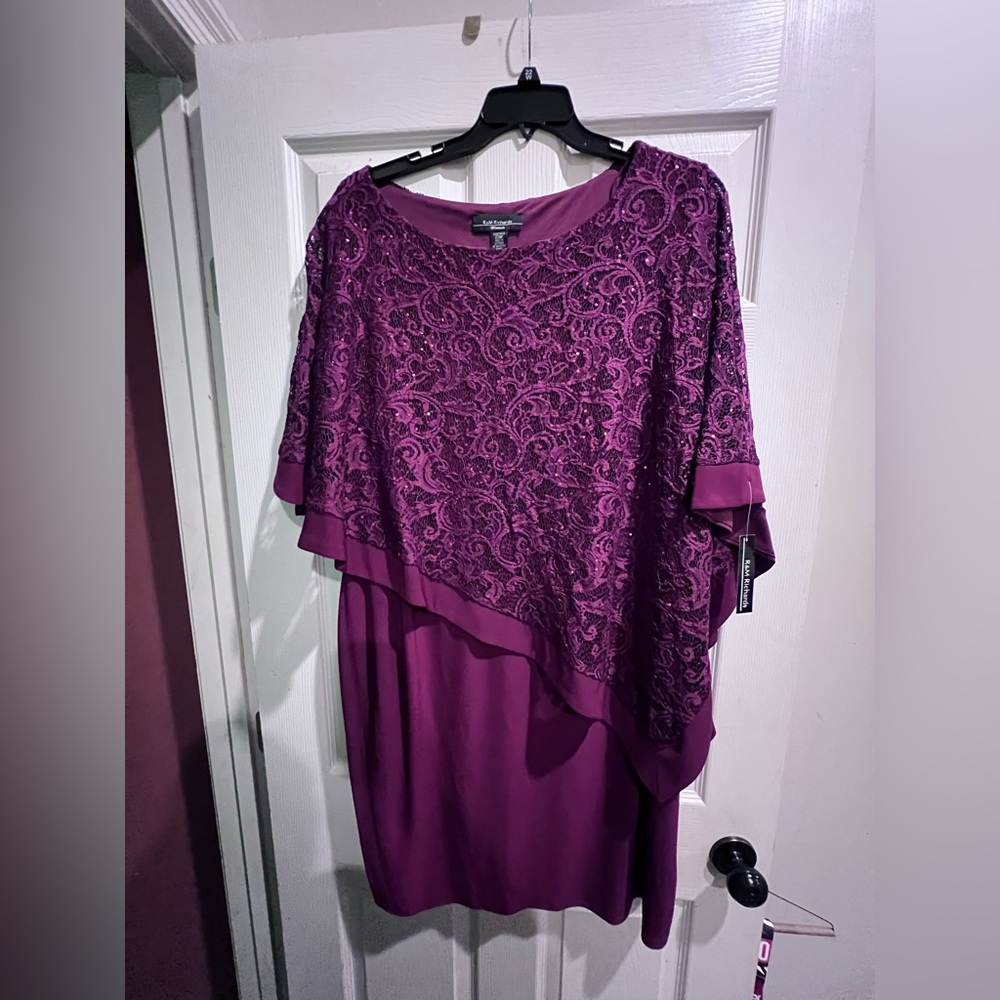 Burgundy dress